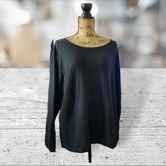 Lane Bryant black long sleeve t shirt size 22 24 - Picture 3 of 9